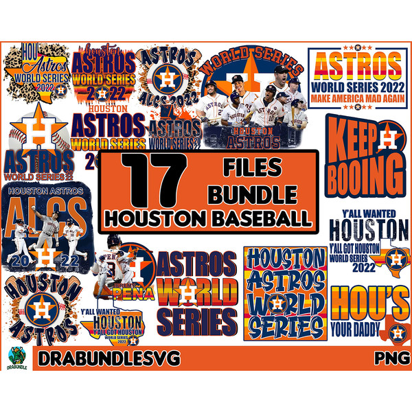 17 Houston Baseball World Series 2022 Bundle PNG file Digita