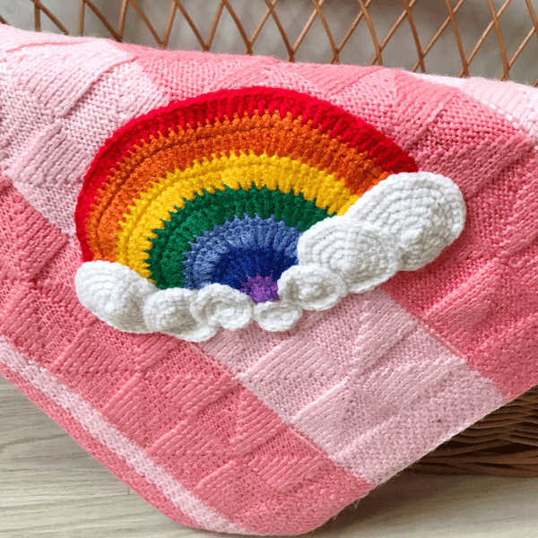 BRIGHT PINK ~ Baby Rainbow - Loops & Threads ~ 503 Yards, 7.05 oz – Yarn 2  Blanket