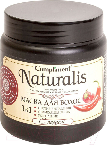 Type Hair Mask Brand compliment Series Compliment naturalis Manufacturer country Russia Effect Strengthening, Anti-fall, Growth Floor Female hair type For all h