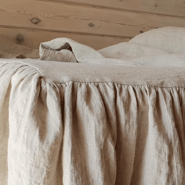 European Flax Linen Bed Skirt