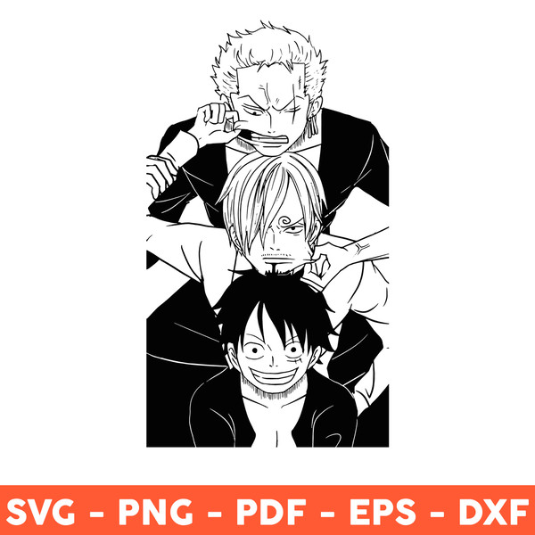 Luffy One Piece Svg, Monkey D Luffy Svg, One Piece Anime Svg - Inspire  Uplift