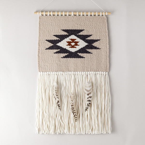 Woven wall hanging, Large Woven Tapestry, Native Weaving, Wo - Inspire  Uplift