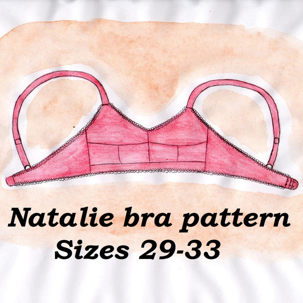 Wireless bra pattern plus size, Linen bra sewing pattern - Inspire