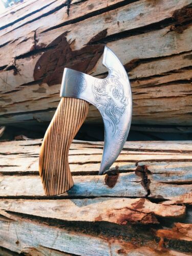 Artisanal Viking-Inspired Carbon Steel Pizza Axe A Unique Culinary Tomahawk for Hunting & Outdoor Enthusiasts (9).jpg