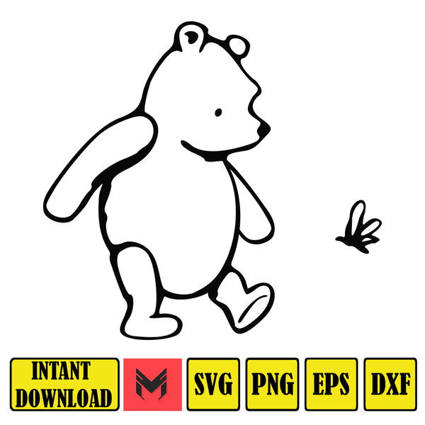 Winnie the pooh svg, Tigger svg, Eeyore svg, piglet svg, Pooh svg, Winnie Cricut file, Winnie the Pooh Cut File, Pooh svg  (162).jpg