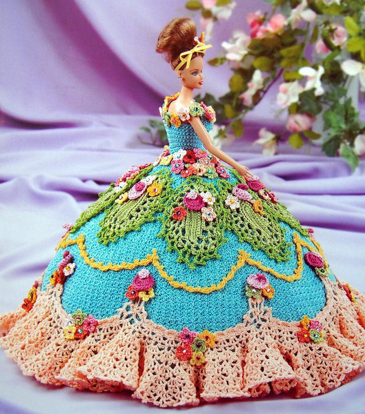 Fashion doll Barbie gown crochet vintage pattern 1.jpg