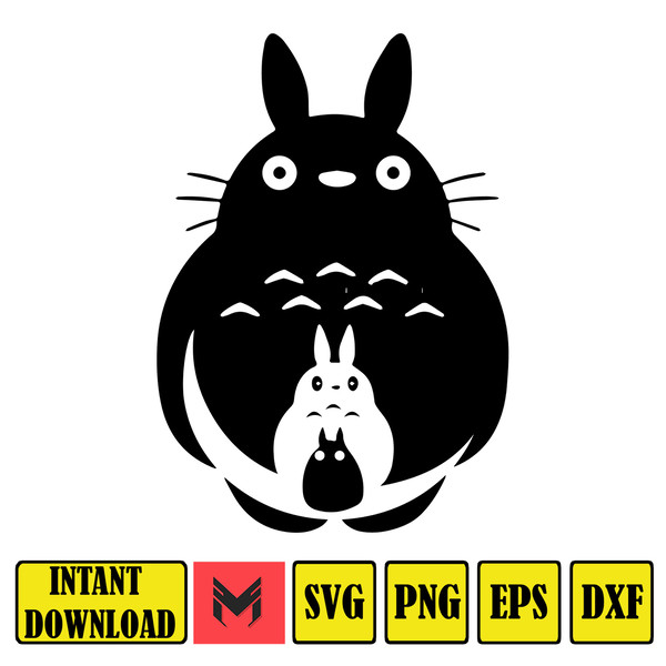 My Neighbor Totoro  Studio Ghibli  Colored  SVG and PNG Design for Cricut, Silhouette (30).jpg