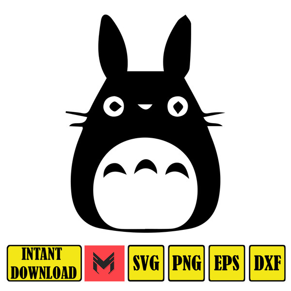 My Neighbor Totoro  Studio Ghibli  Colored  SVG and PNG Design for Cricut, Silhouette (43).jpg