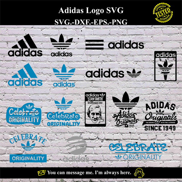 Adidas LOGO SVG Vector Digital product - instant download - Inspire Uplift