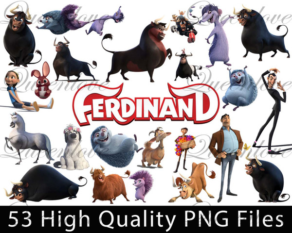 Ferdinand The Bull bundle PNG, Ferdinand The Bull Clip Art - Inspire Uplift
