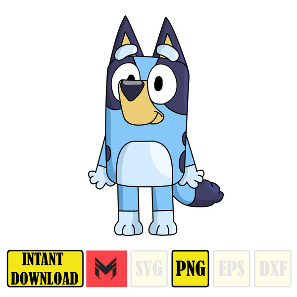 Bluey PNG, Bluey Family Party Png, Bluey Birthday PNG, Bluey - Inspire ...