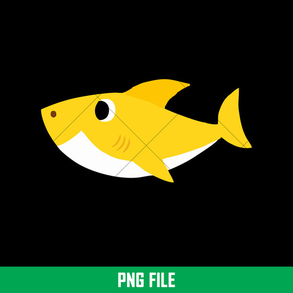 Baby Shark Png, Shark Family Png, Ocean Life Png, Cute Fish Png, Shark Png Digital File, BBS27.jpeg