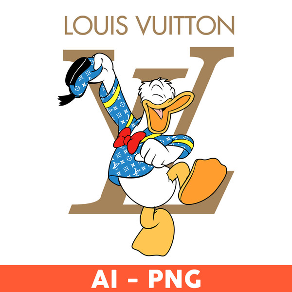 Louis Vuitton Donald Svg, Donald Duck Svg, Louis Vuitton Logo Svg, Fashion  Brand Logo Svg, Disney Svg - Download File