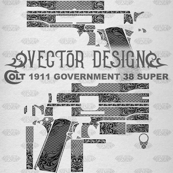 VECTOR DESIGN Colt 1911 government 38 super Scrollwork and scales 1.jpg