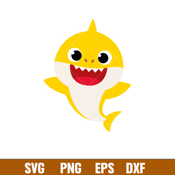 Baby Shark Png, Shark Family Png, Ocean Life Png, Cute Fish Png, Shark Png Digital File, BBS91.jpg