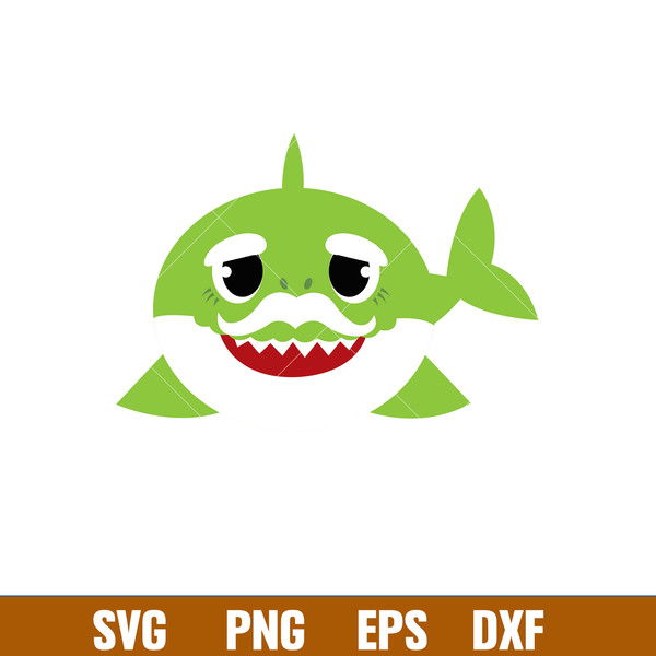 Baby Shark Png, Shark Family Png, Ocean Life Png, Cute Fish Png, Shark Png Digital File, BBS100.jpg