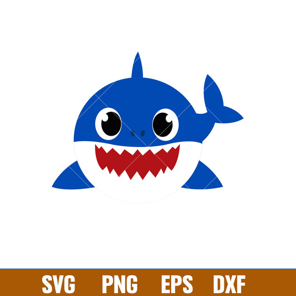 Baby Shark Png, Shark Family Png, Ocean Life Png, Cute Fish Png, Shark Png Digital File, BBS98.jpg