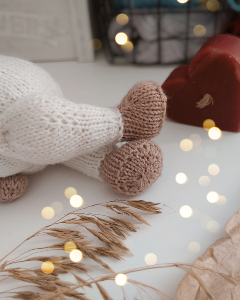 bear knitting pattern, stuffed knitted doll, animal toy pattern by Oslopova.jpg