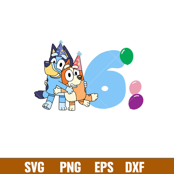 Bluey Birthday Svg, Bluey Svg, Birthday Boy Svg, Birthday Girl Svg,Cartoon Svg, Png Dxf Eps Pdf File, BY18.jpg