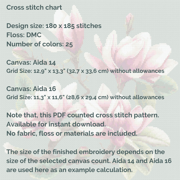 cross stitch pattern magnolia flowers (6).png