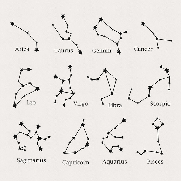 Constellation svg. Zodiac signs svg. Svg cut file. Capricorn - Inspire ...