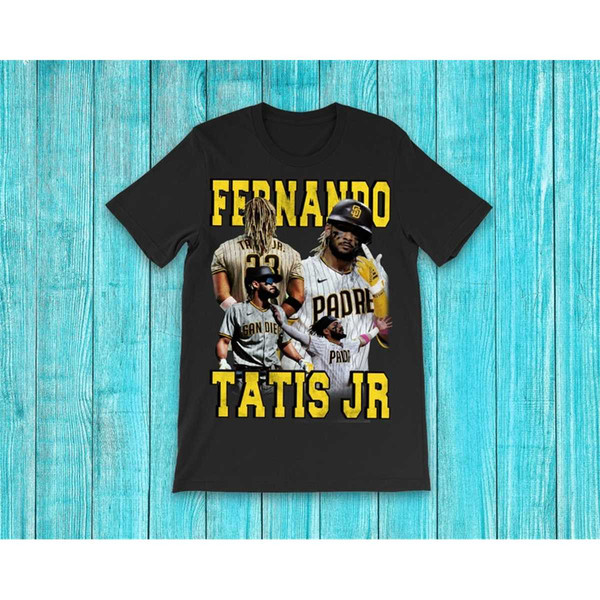Fernando Tatis Jr T Shirt MLB Player Vintage Graphic Bootleg Classic T Shirt San Diego Padres Unisex T Shirt Navy 3XL | TeeMin