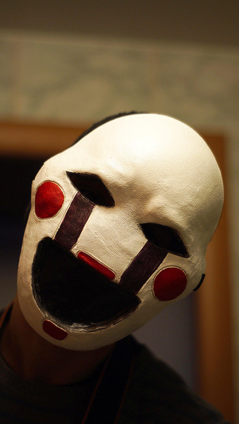 Fnaf Puppet Mask | Marionette Mask | Inspired by Five Nights at Freddy's | with Attachment Points for Straps 