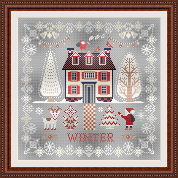 9 Free Winter Cross-Stitch Patterns You Can Download and Stitch
