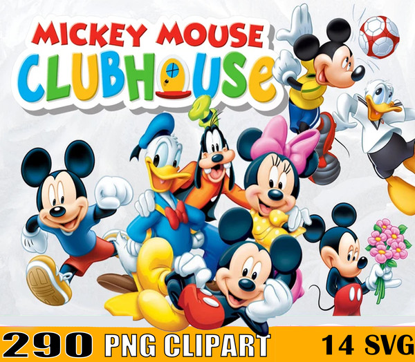 Mickey Mouse Club House Png, Mickey PNG Clipart, Digital Dow - Inspire  Uplift