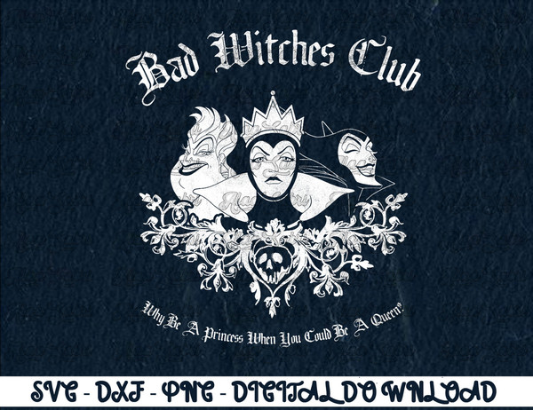 Disney Villains Bad Witches Club Group Shot Graphic T-Shirt T-Shirt copy.jpg