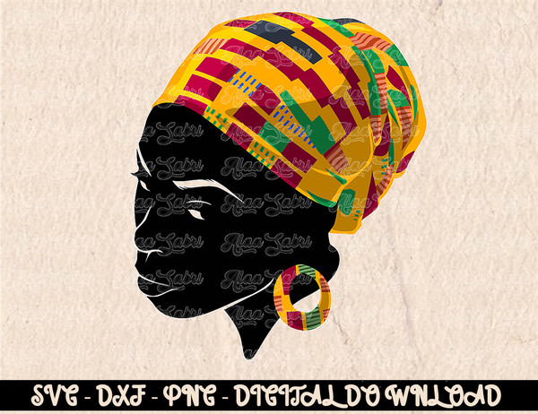 Funny Kente Cloth Head Wrap Gift For African American Women T-Shirt copy.jpg
