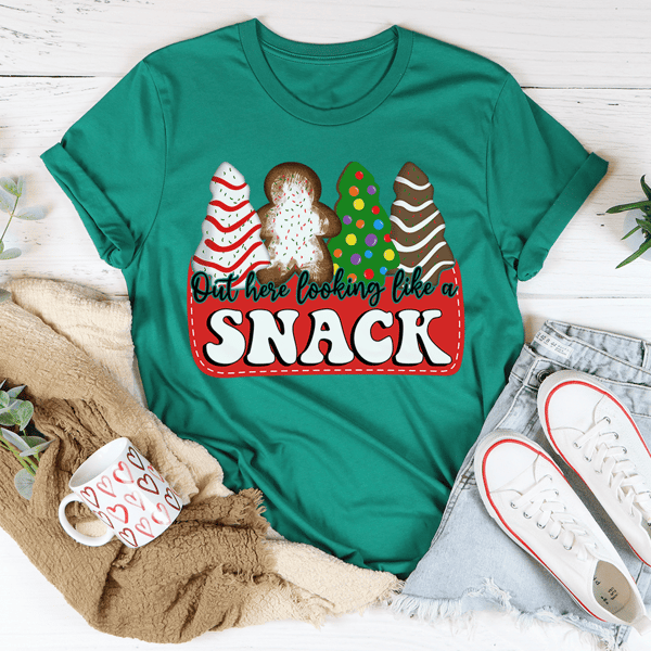 Out Here Looking Like A Snack Christmas Tee