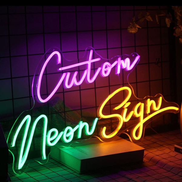 Brighten Up Any Room with a Custom Neon Sign,Wedding Name Ne