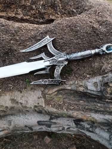 Stainless Steel Luciendar Light Sword Replica Cosplay Elegance in a Leather Sheath (12).jpg