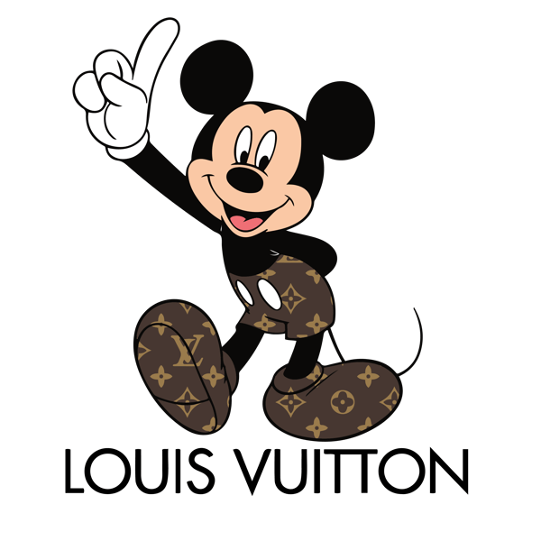 louis vuitton mickey mouse svg