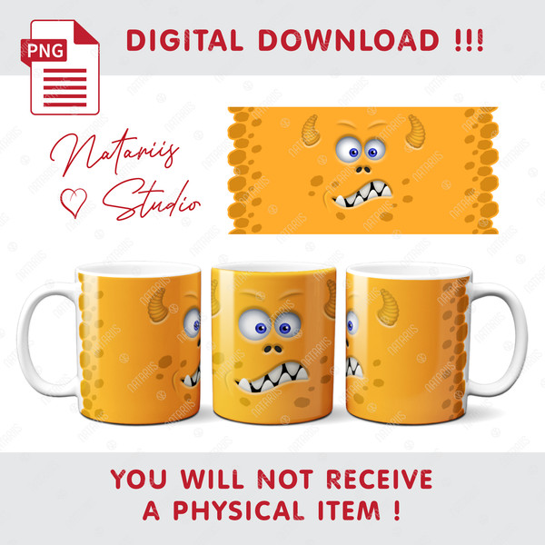 4 Pre Sized Mug Designs for Sublimation. Add 2 Photos to Template