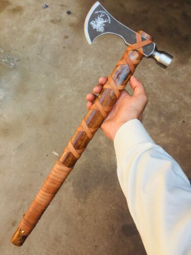 Master the Outdoors: Hand Forged Tactical Bushcraft Axe - Ca