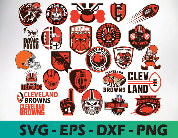 Cleveland Browns logo, bundle logo, NFL teams, Football Team