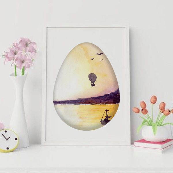 Golden eggs Watercolor Clipart, PNG - Inspire Uplift