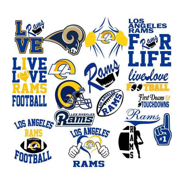 Los Angeles Rams SVG Digital File, Rams NFL SVG, Football Team Svg