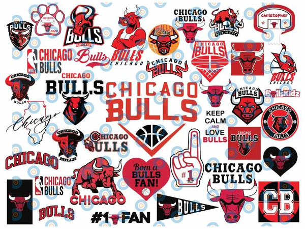 Chicago Bulls Basketball Logo Quilting Sewing Fabric by the Yard