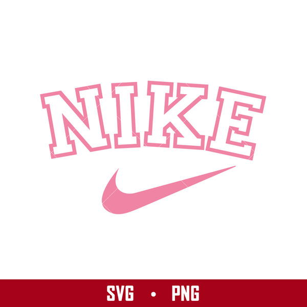 Nike Pink Logo Svg, Swoosh Pink Svg, Nike Logo Sublimation S - Inspire ...