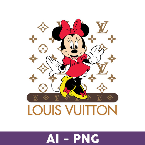 Minnie Mouse Louis Vuitton Png, Minnie Png, Louis Vuitton Lo