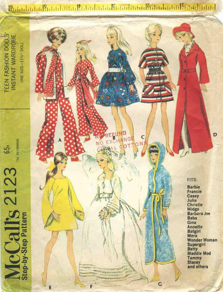 McCall's 2123 Doll clothes patterns.jpg