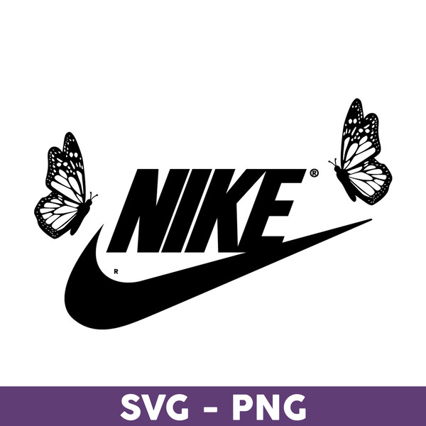 Nike Butterfly Svg, Nike Logo Svg, Butterfly Svg, Fashion Br - Inspire