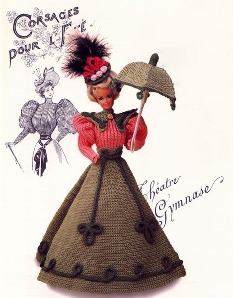 crochet pattern PDF - Vintage Doll dress Barbi.jpg