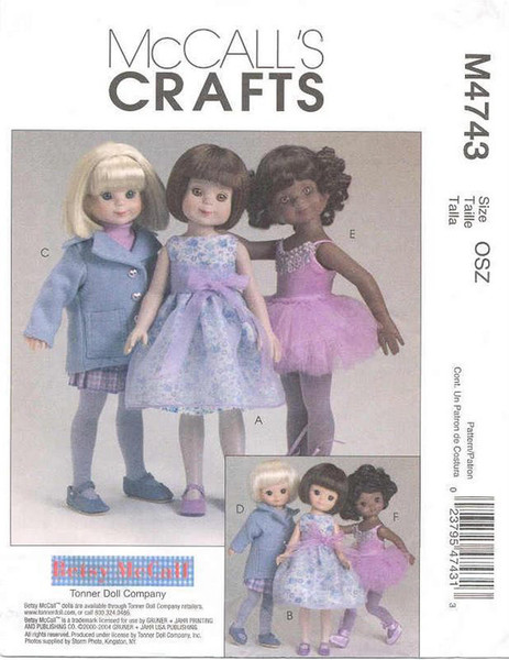 McCall's 4743 Doll clothes patterns.jpg