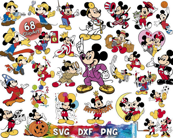 Disney Mickey Mouse svg bundle, Mickey Mouse clubhouse svg, - Inspire Uplift