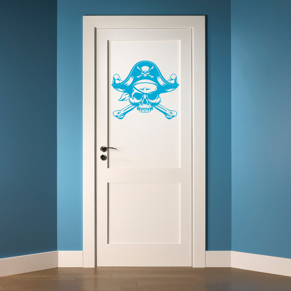 pirate skull-pirate-skull-and-crossbones-sticker-for-pirate-fans-pirate-room