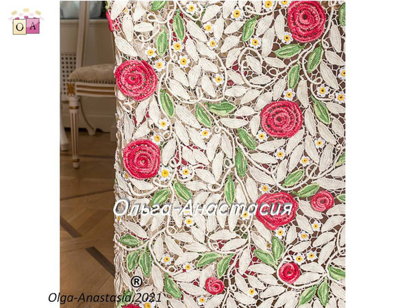 Irish Crochet Lace Pattern - Long Sleeve Floral Print Wedding Dress with Roses PDF (9).jpg